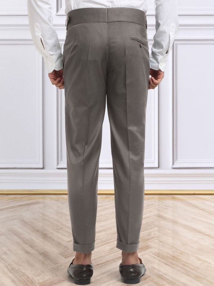 KLOTTHE Lelaki Slim Fit Seluar Pleated Mudah Dicuci