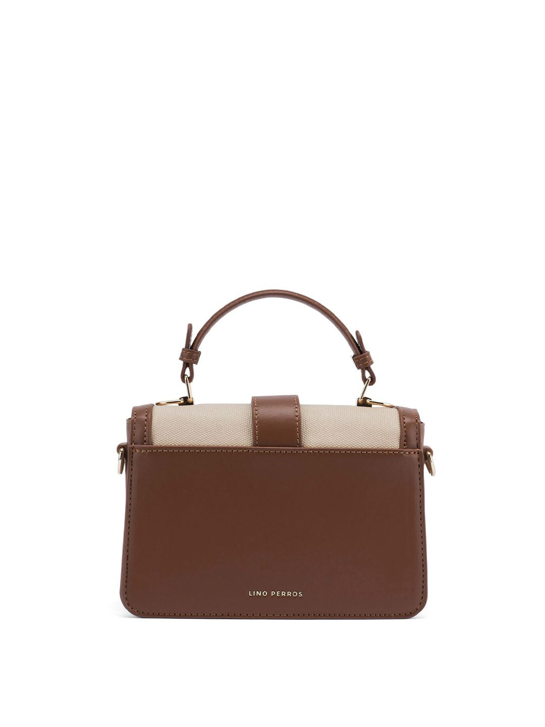Lino Perros Colourblocked Structured Satchel With Detachable Sling Strap