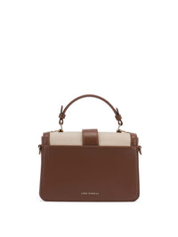 Lino Perros Colourblocked Structured Satchel With Detachable Sling Strap
