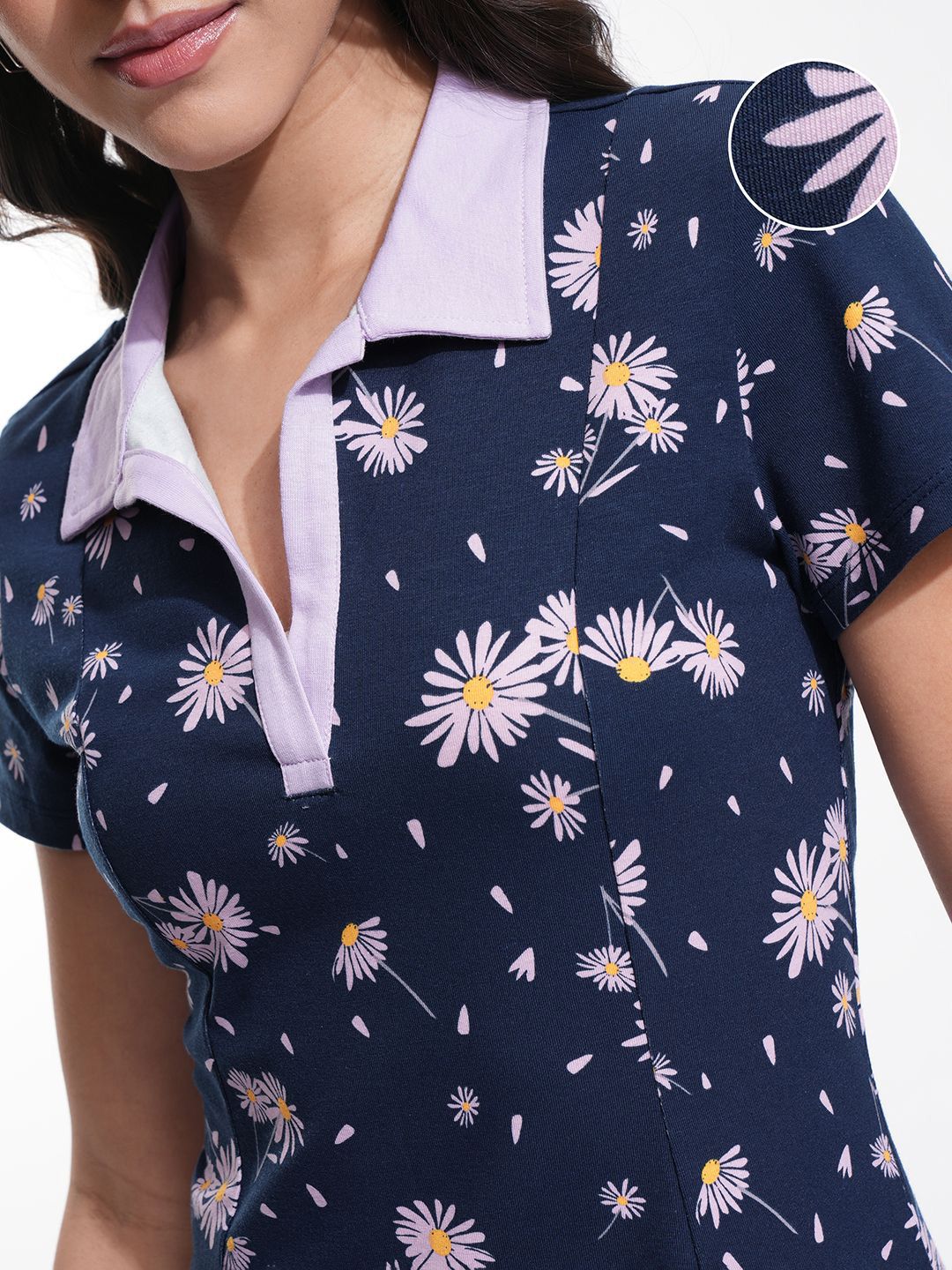 Tokyo Talkies Floral Print Fit & Flare cotton Mini Dress
