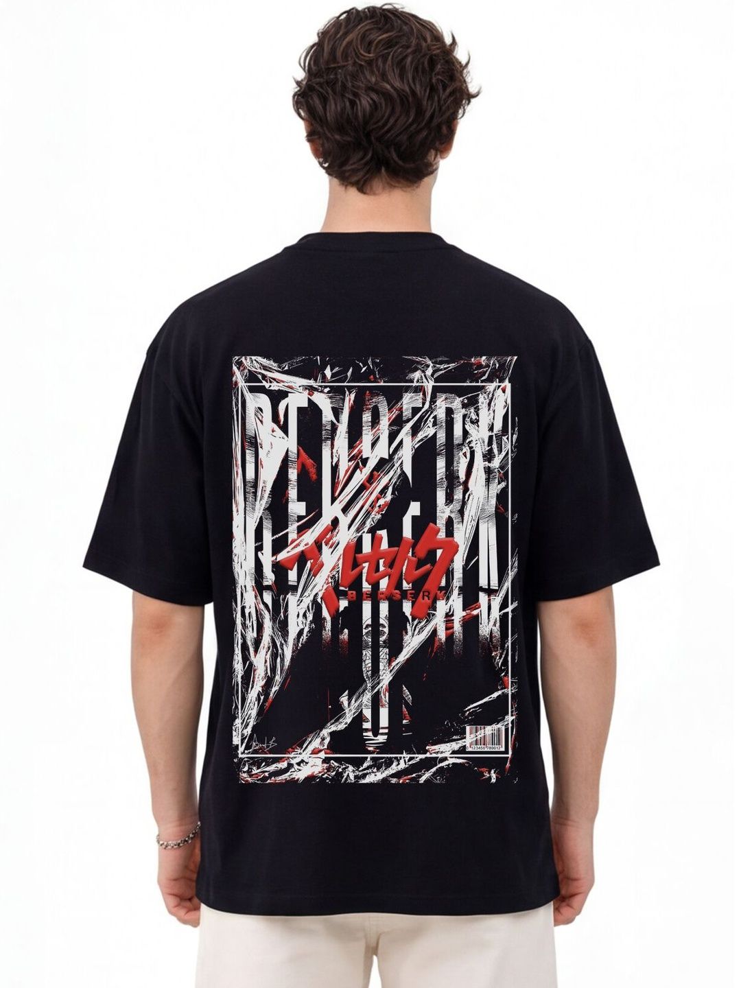 ADRO Men Printed Drop-Shoulder Sleeves T-shirt
