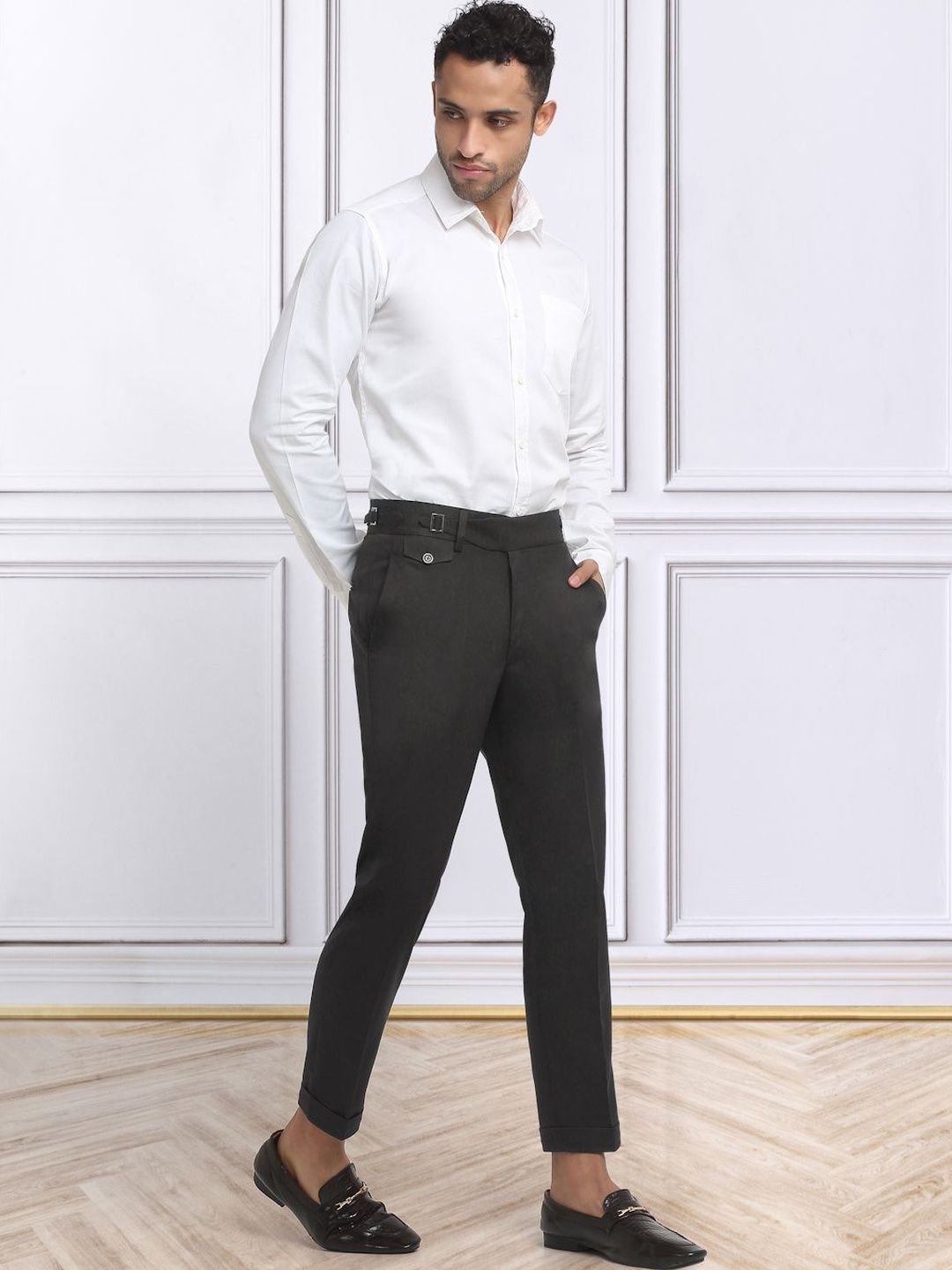 Moda Rapido Men Slim Fit Easy Wash Trousers