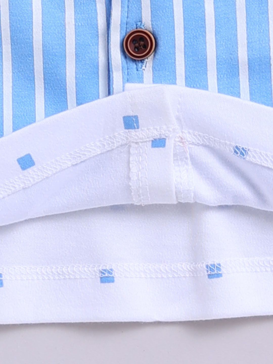 Moms Love Infant Boys Striped Pure Cotton Clothing Set