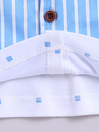 Moms Love Infant Boys Striped Pure Cotton Clothing Set