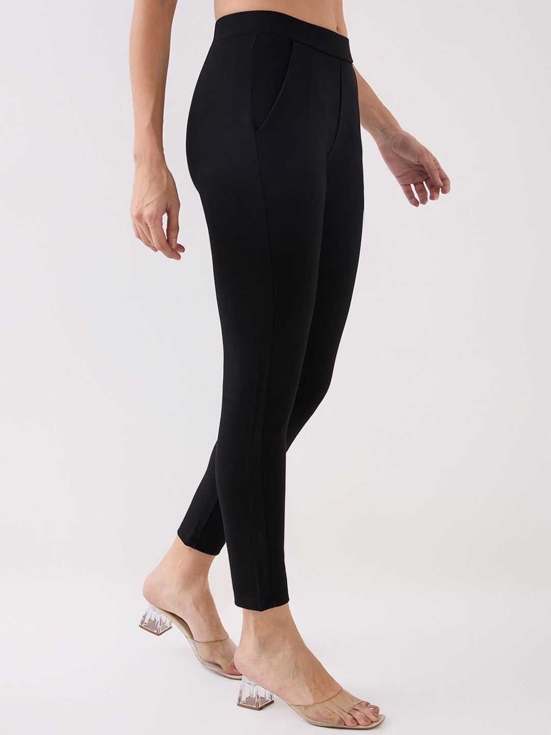 SPYKAR Women Cotton Skinny Fit Regular Trousers