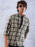 The Indian Garage Co Men Slim Fit Tartan Checks Checked Casual Shirt