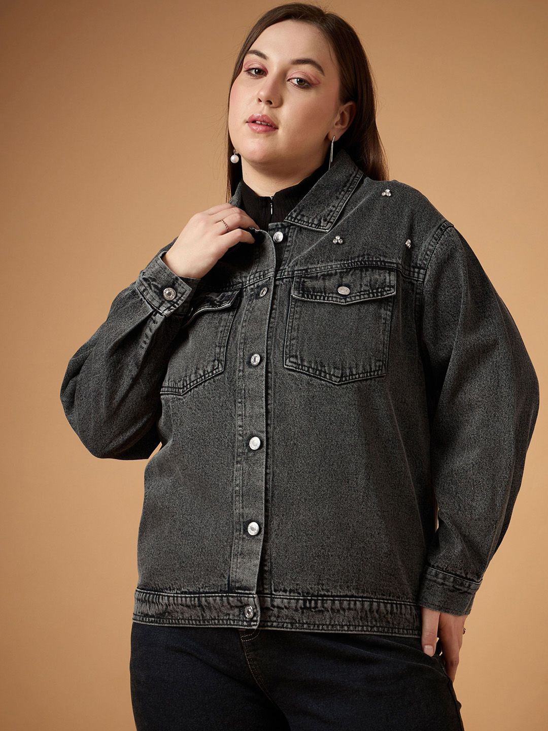 SASSAFRAS Curve Women Denim Jacket