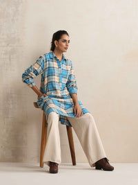 trueBrowns Checked Winter Top