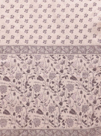 Anouk Women Ethnic Motifs Printed Regular Beads and Stones Pure Cotton Kurta with Trousers & With Dupatta