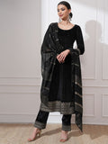 Vishudh Women Floral Embroidered Regular Kurta with Trousers & With Dupatta