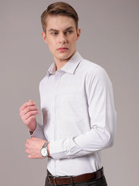 The Indian Garage Co. X Luxe Men Spread Collar Micro Ditsy Printed Slim Fit Formal Shirt