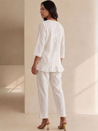 Baju Kasual Lurus Wanita House of Chikankari