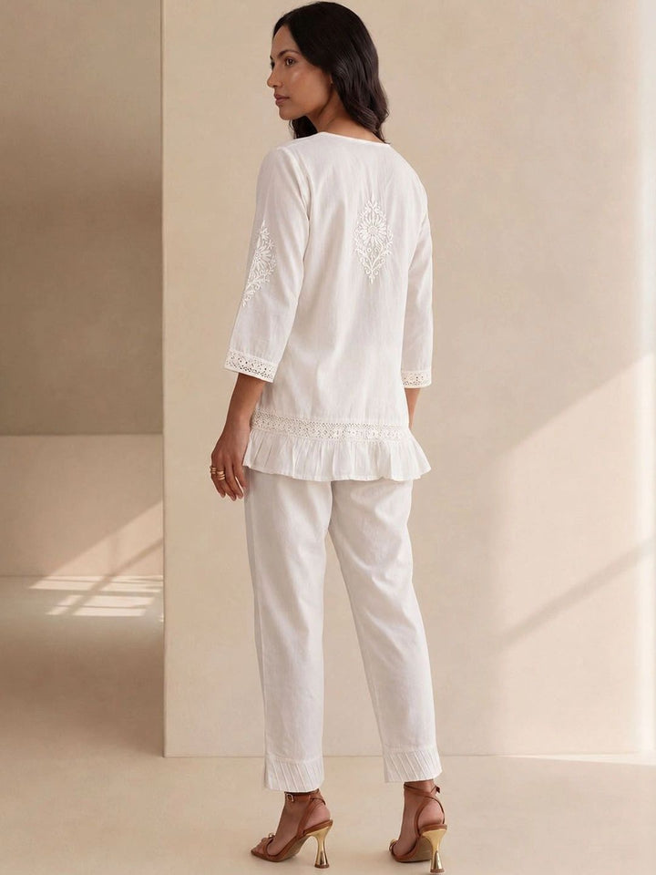 House of Chikankari Women Straight Casual Shirt