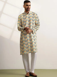 Anouk Men Floral Printed Regular Kurta with Trousers
