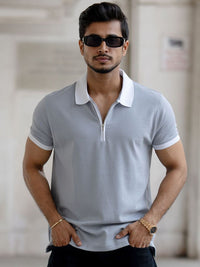 Powerlook Men Polo Collar Pure Cotton T-shirt
