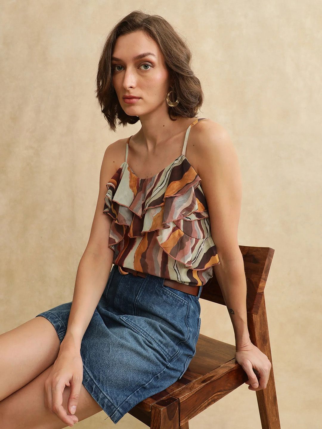 RAREISM Women Printed Cotton Top