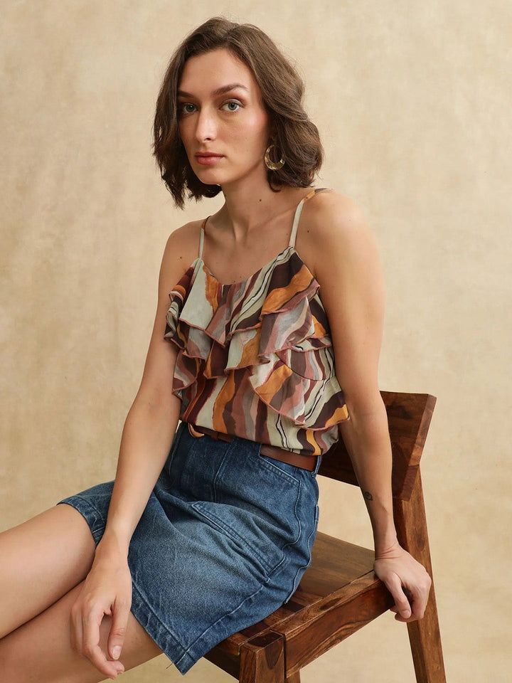 RAREISM Women Printed Cotton Top