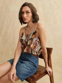 RAREISM Women Printed Cotton Top