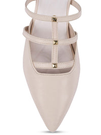 Lino Perros Solid Kitten Heel Open Back Mules