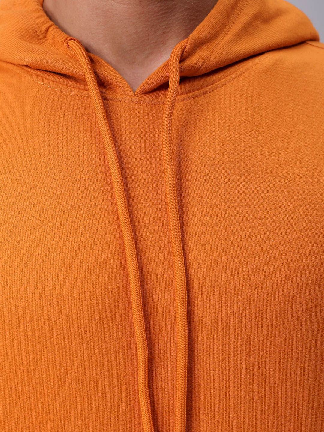 The Indian Garage Co Men Solid Short Sleeves Hooded Sweatshirt