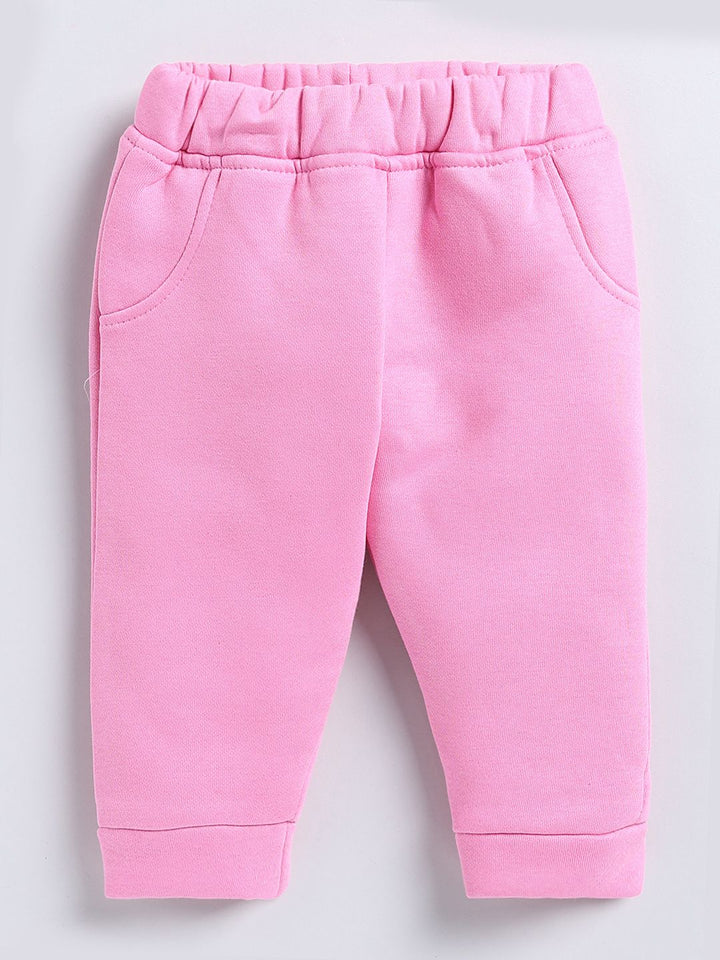 Moms Love Infant Girls Pure Cotton Sweatshirt With Joggers