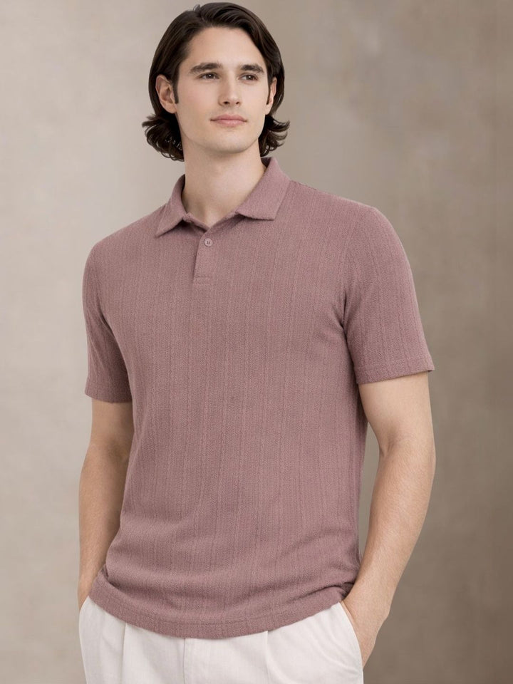 ADRO Men Polo Collar T-shirt