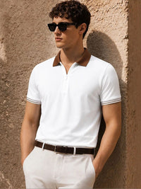 ADRO Men Polo Collar T-shirt