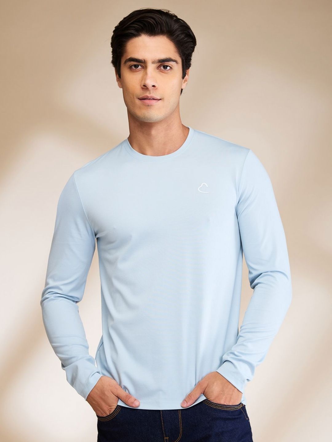 Being Human Men Solid Round Neck Cotton Slim Fit T-shirt