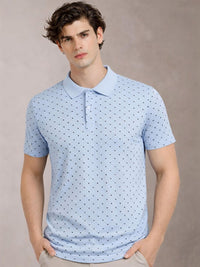 Baju-T Kolar Polo Bercetak ADRO Lelaki
