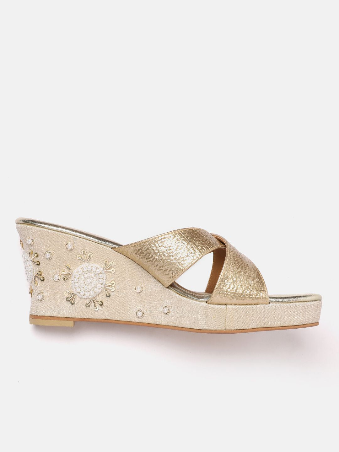 House of Pataudi Ethnic Wedge Heels