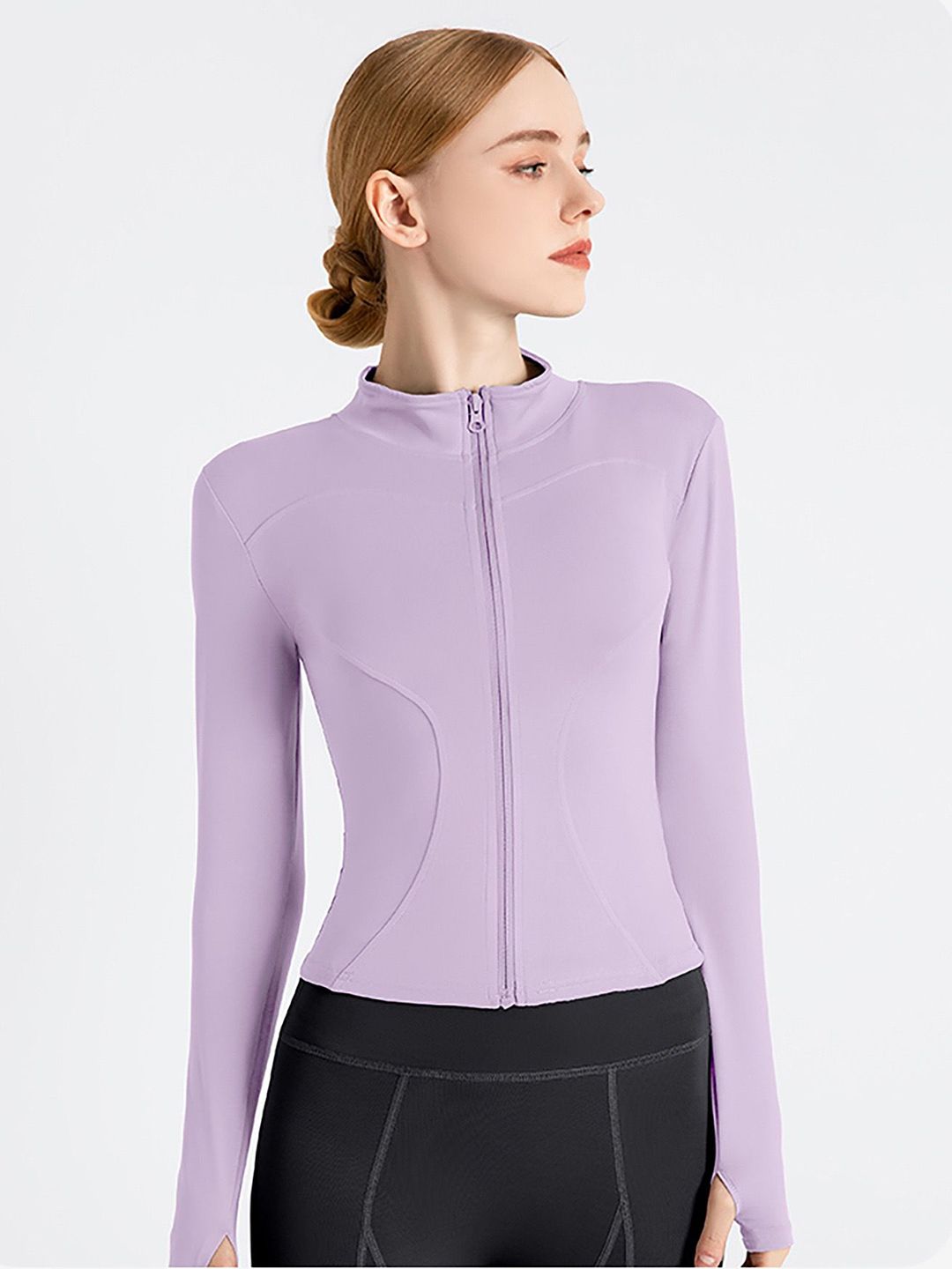 Hrx oleh Hrithik Roshan Mock Collar Long Lengan Sporty Jaket Sporty
