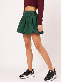 DressBerry Dreamy Drape Gathered Balloon Mini Skirt