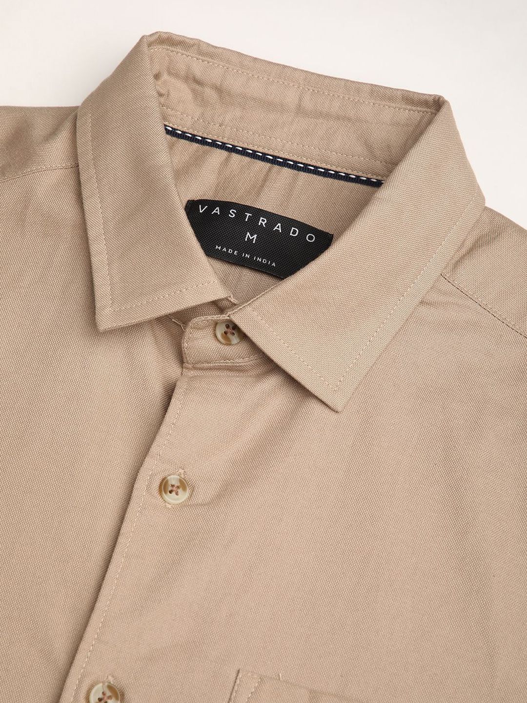 VASTRADO Men Classic Slim Fit Opaque Casual Shirt