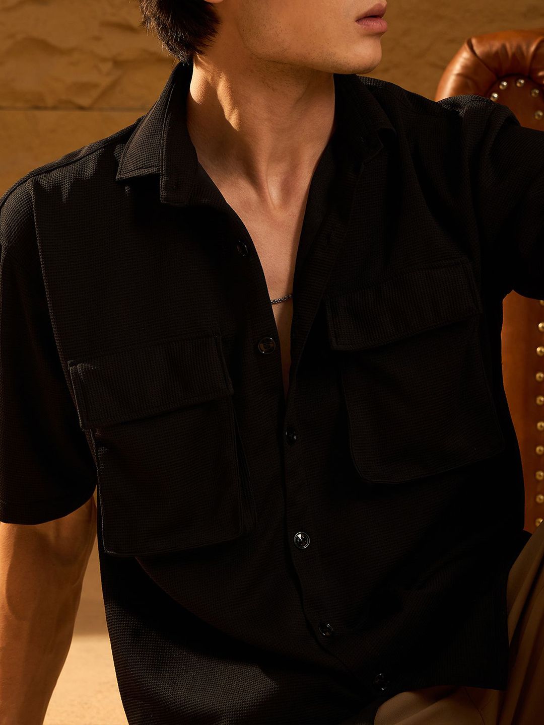 DENNISON Double Pocket Oversized Casual Shirt