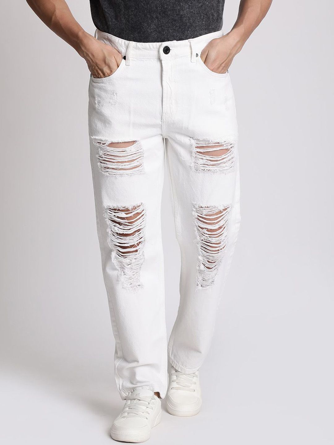 Bene Kleed Men Relaxed Fit Highly Distressed Jeans