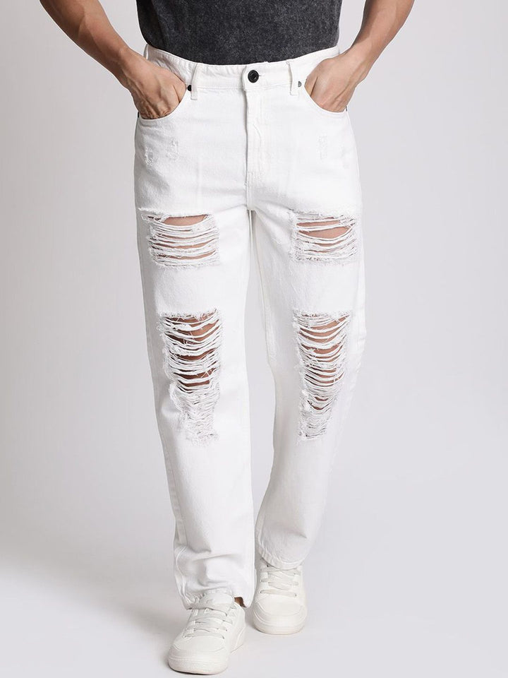 Bene Kleed Men Relaxed Fit Highly Distressed Jeans