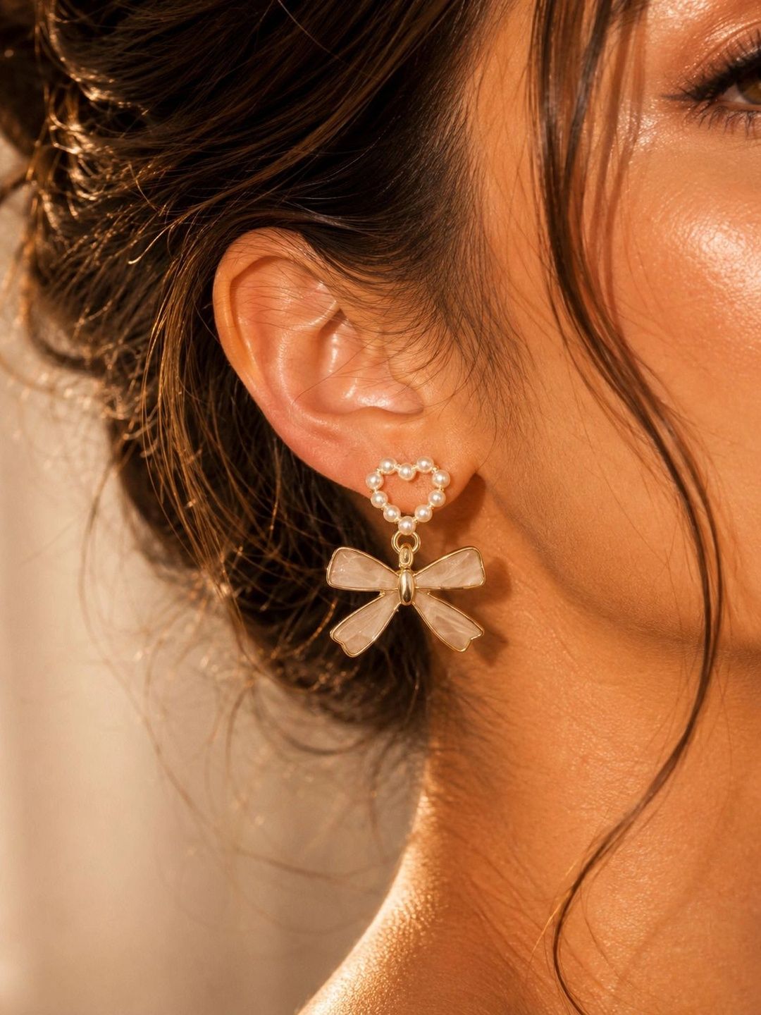 VOGUE PANASH Heart Shaped Drop Earrings