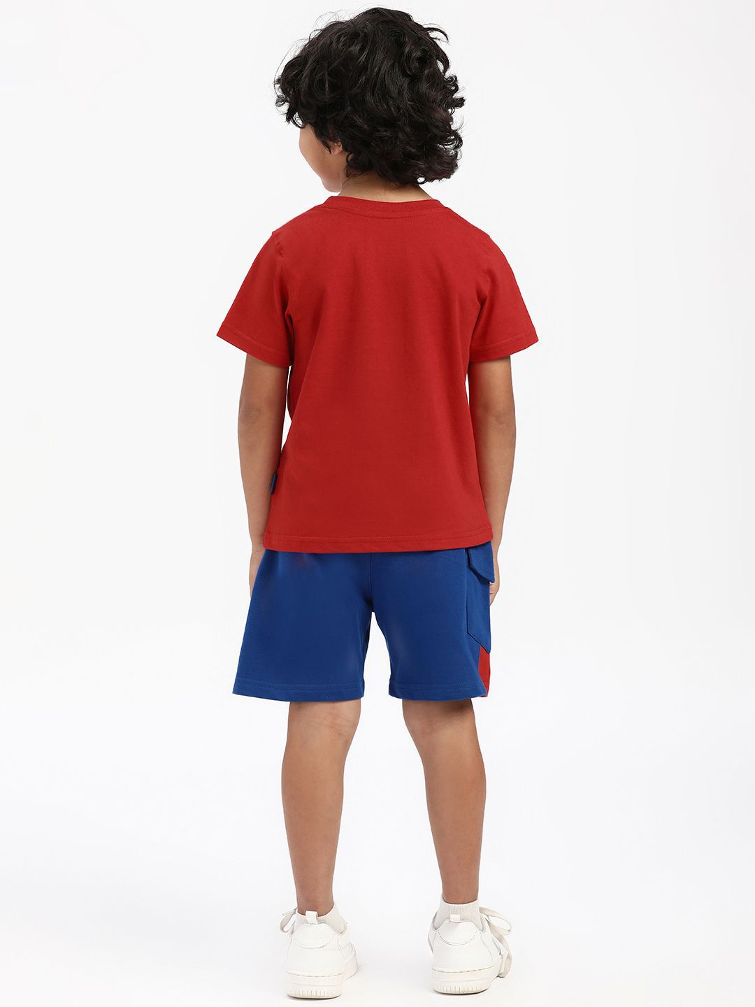 Nauti Nati Boys Mickey & Pluto Printed Pure Cotton T-shirt With Shorts