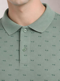 ADRO Men Printed Polo Collar T-shirt