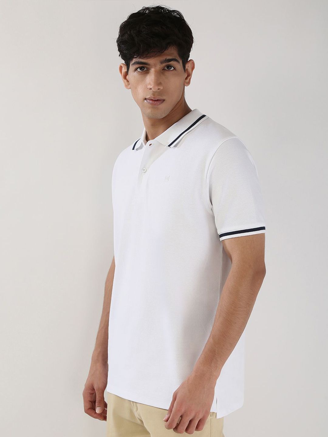 Urbano Fashion Men Solid Regular Fit Half Sleeve Cotton Polo T-Shirt