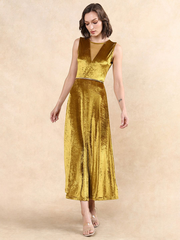 Rareism Women Fit & Flare Cotton Dress
