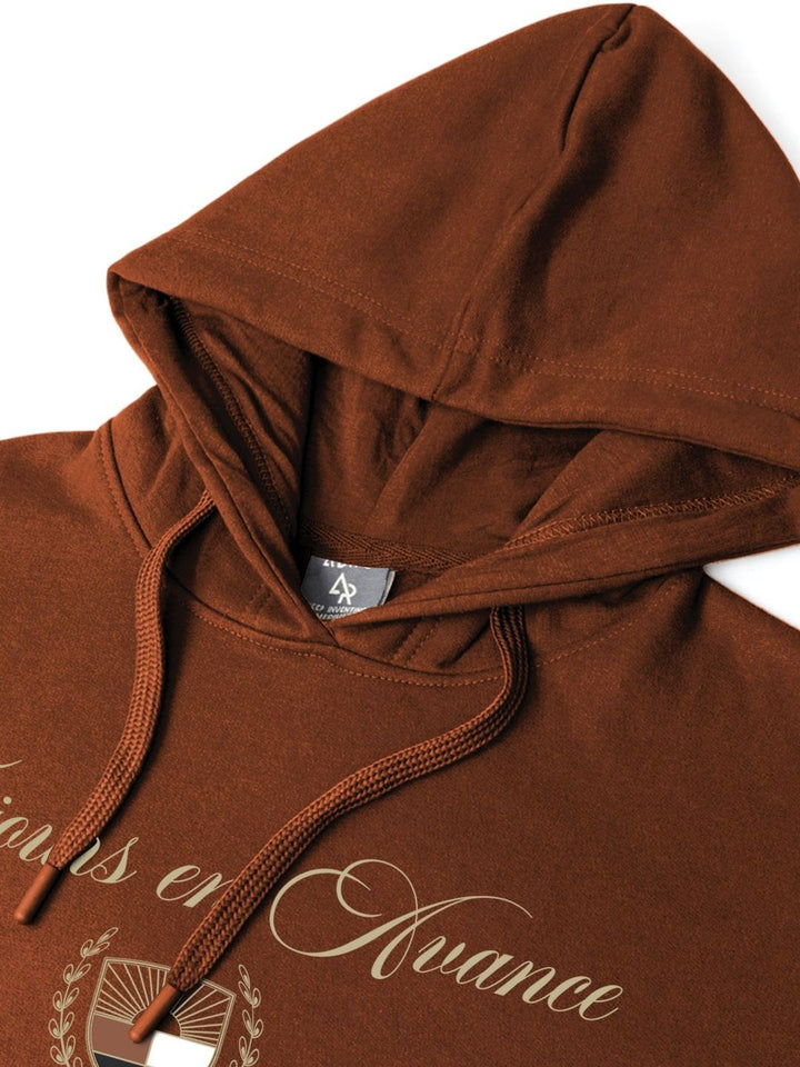 Adro Toujours en Avance 320 GSM Fleece Printed Graphic Hoodie