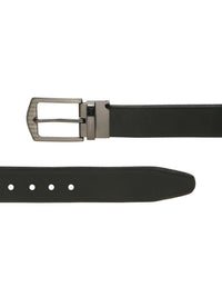 Teakwood Leathers Men Textured Leather Reversible Formal Belt