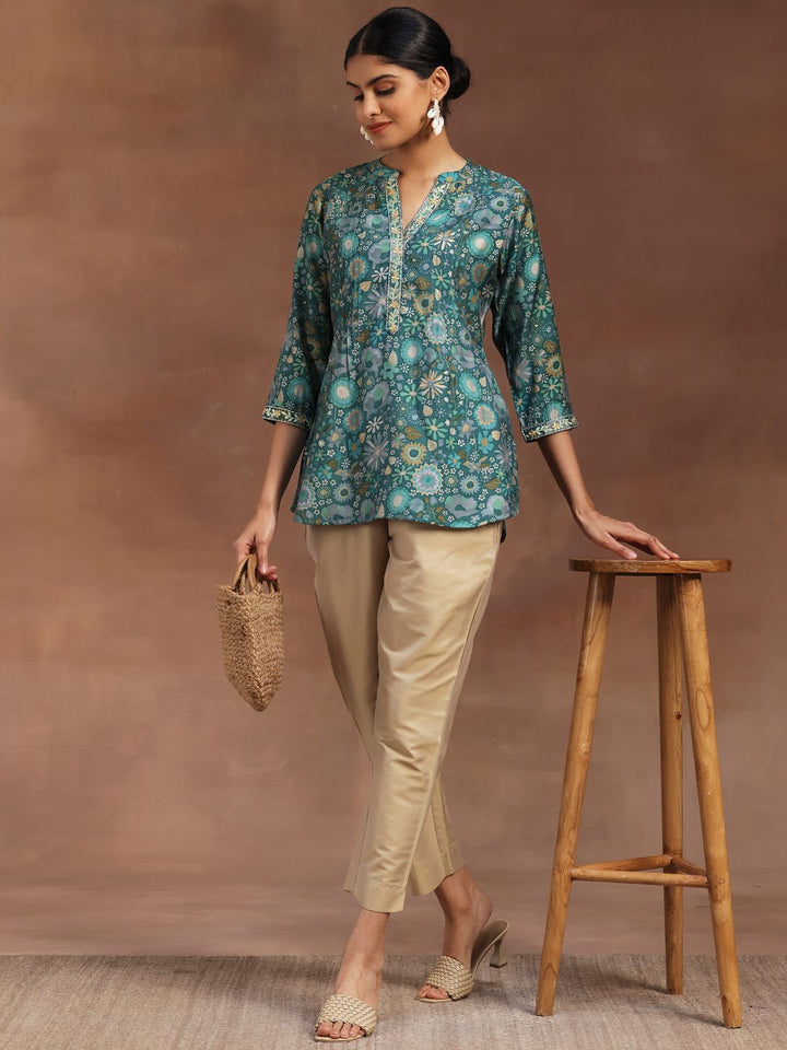 Libas Floral Printed Pleated Kurti