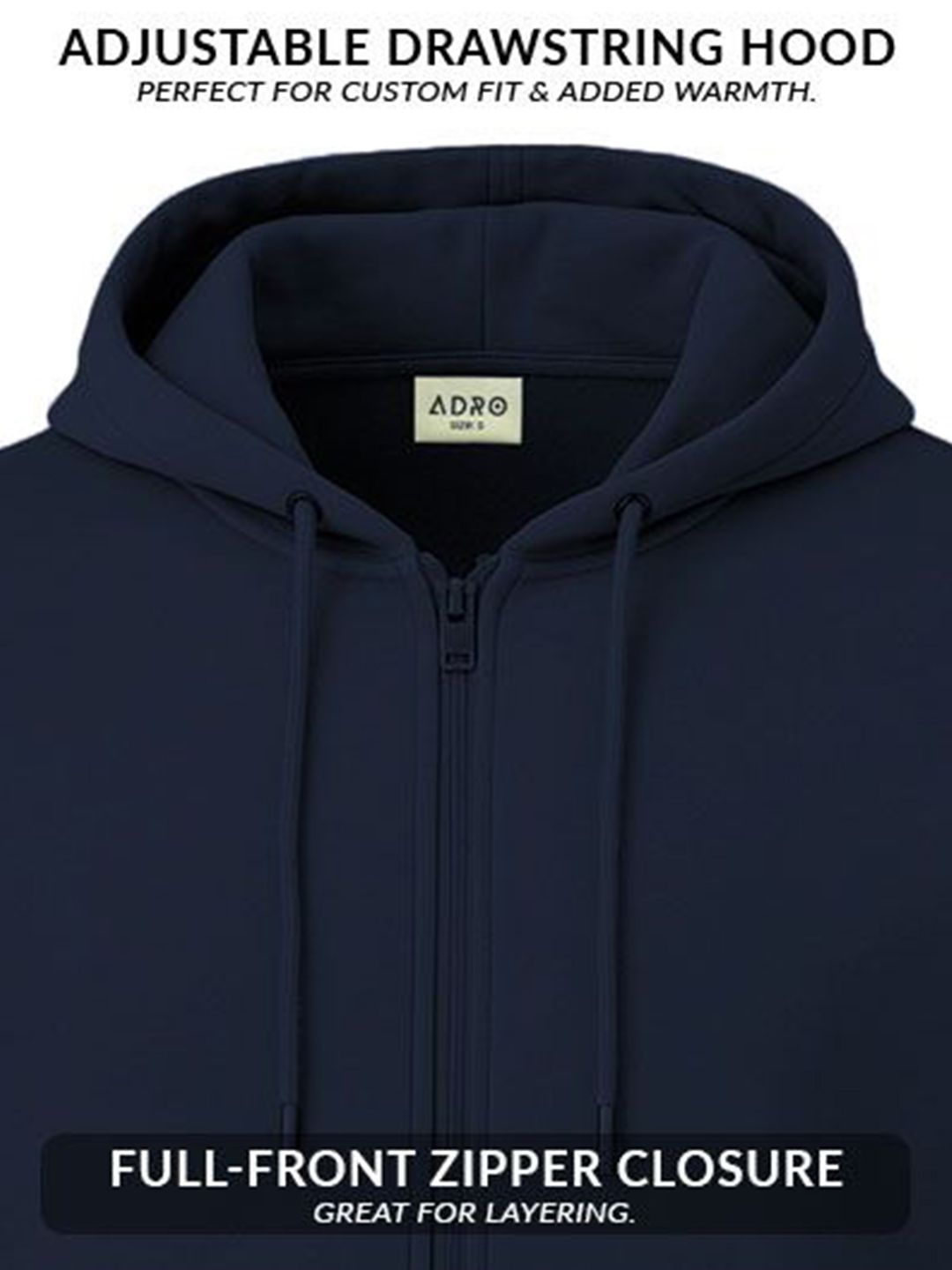 ADRO Men Printed Hooded Sweatshirt