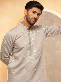 Anouk Men Embroidered Regular Kurta with Pyjamas