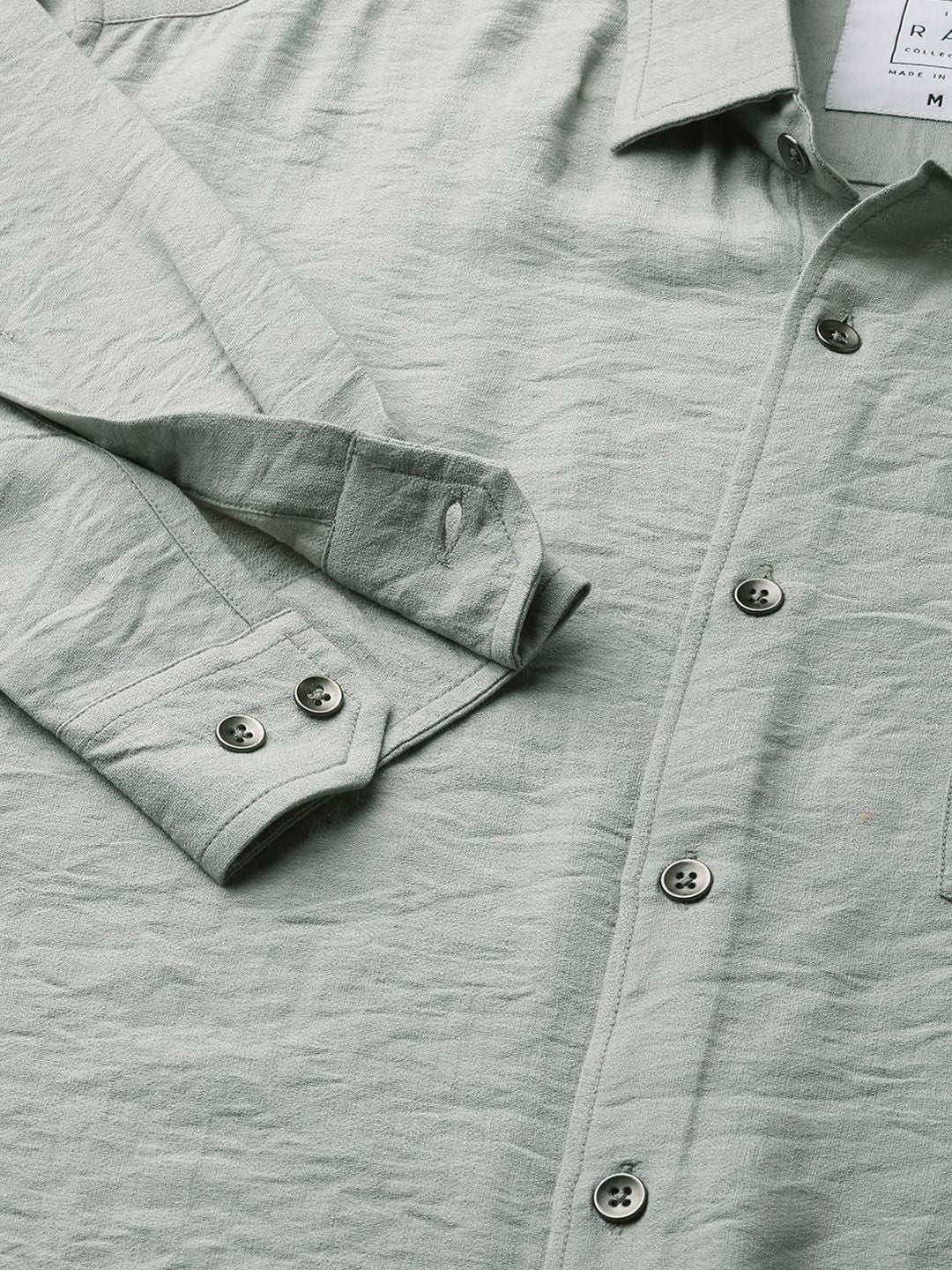 VASTRADO Men Classic Spread Collar Solid Slim Fit Casual Shirt