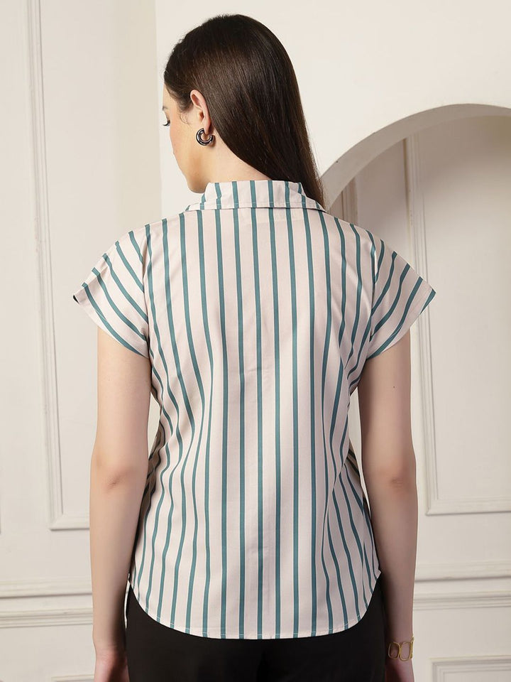 Style Quotient Women Smart Opaque Striped Formal Shirt