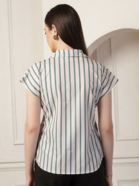 Style Quotient Women Smart Opaque Striped Formal Shirt