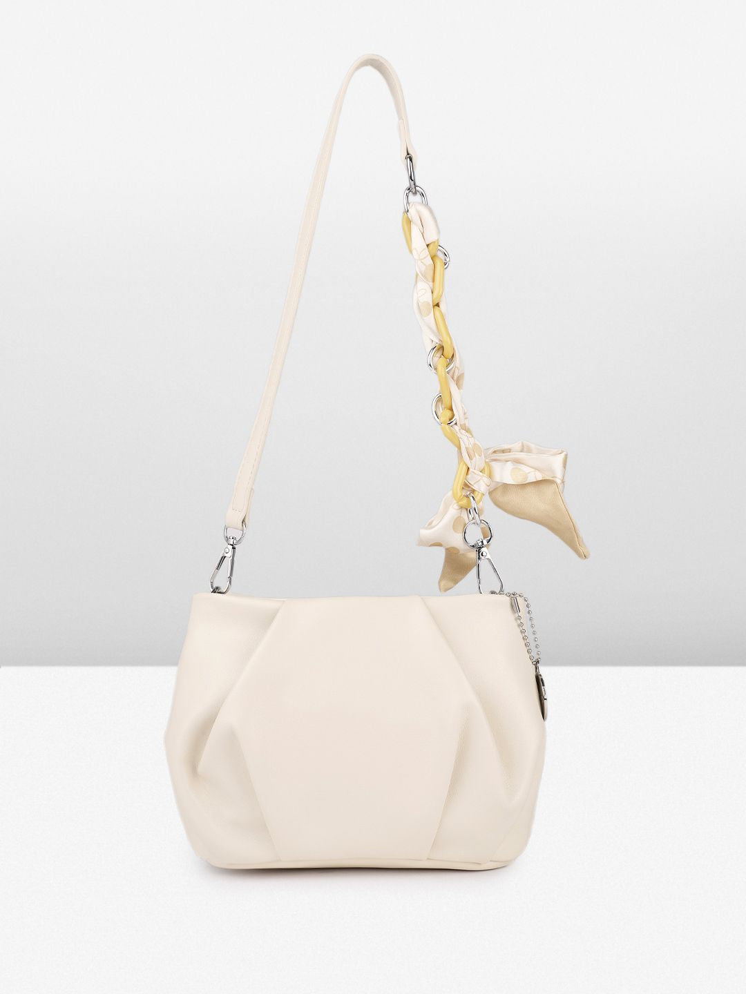 DressBerry Structured Sling Bag With Scarf